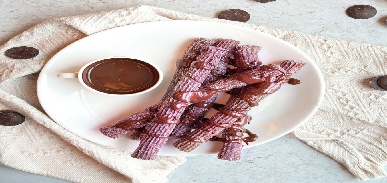 A Chocolate Affair: Ube Churros & Auro Chocolate Dip