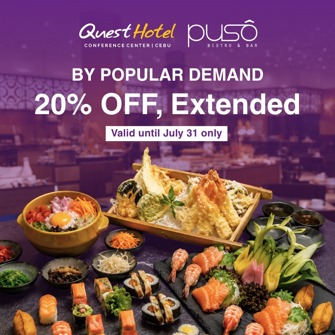20% Off Buffet Promo at Puso Bistro