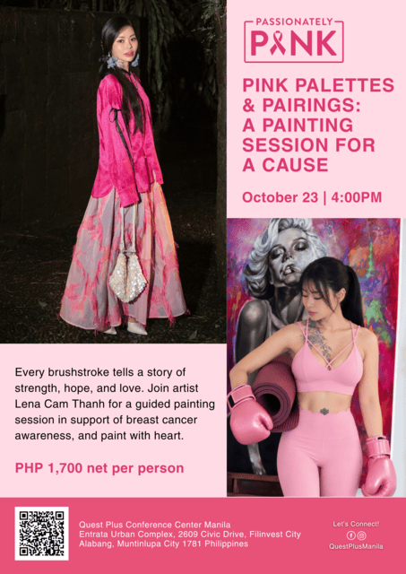 Pink Pales & Pairings Event Poster